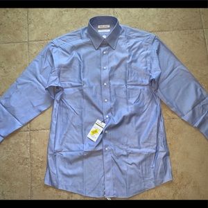Blue button down dress shirt
